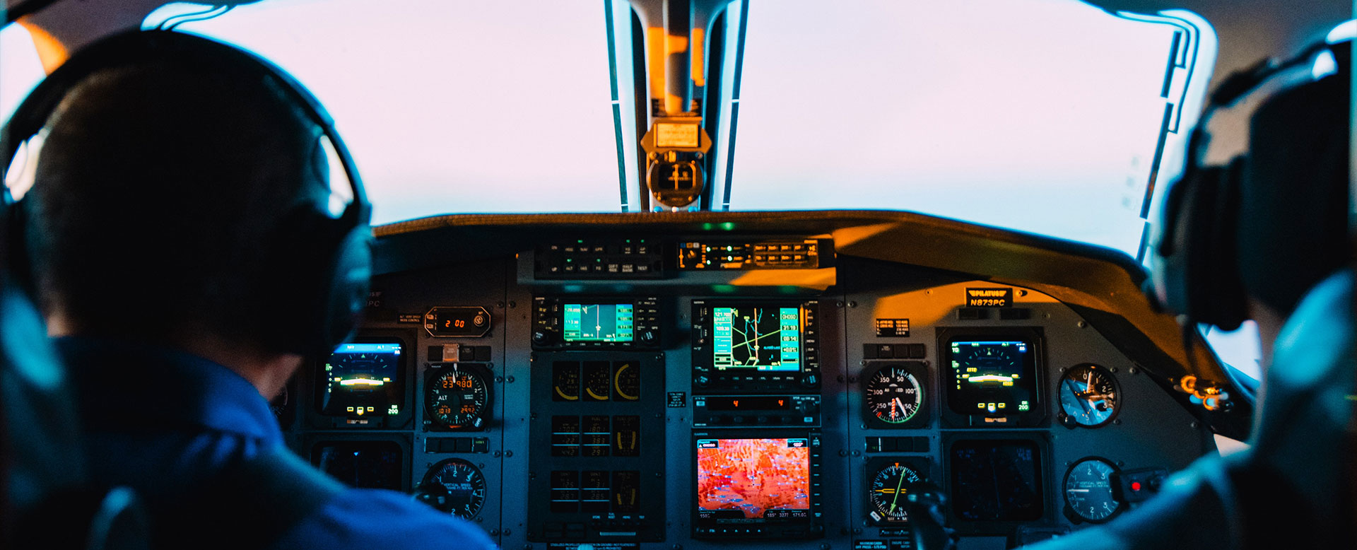 Pilot on Cockpit